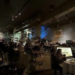 the interior of a restaurant