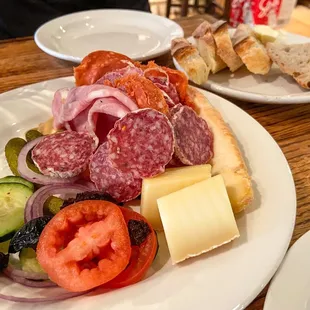 Mixed Meat and Cheese Plate