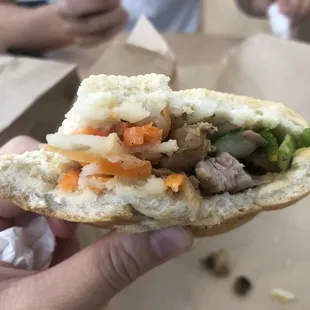 Uneven distribution of sandwich contents