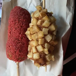 R 9. Cheetos Mozzarella Rice Hot Dog