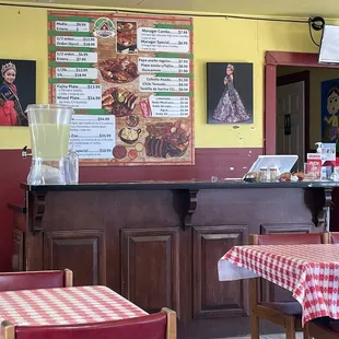 the interior of a restaurant