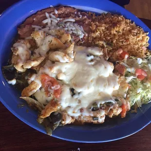  plate of food on a table