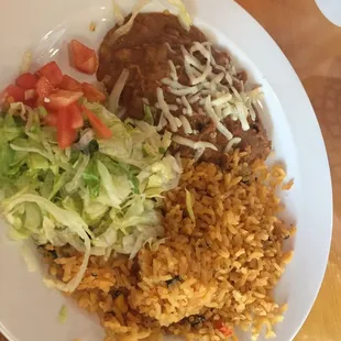  plate of mexican food