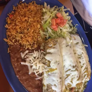  plate of mexican food