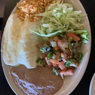 Chicken Enchiladas with sour cream
