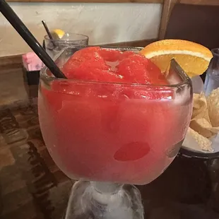 Frozen strawberry margarita