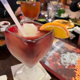 sangria margarita and michelada