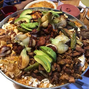 Parrillada Cielo, mar, y Tierra: a wide selection of grilled meat and seafood