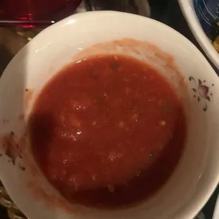very good salsa with the perfect kick of spice.