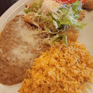 Taquito (flauta) plate