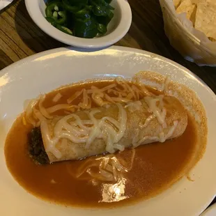 a plate of food on a table