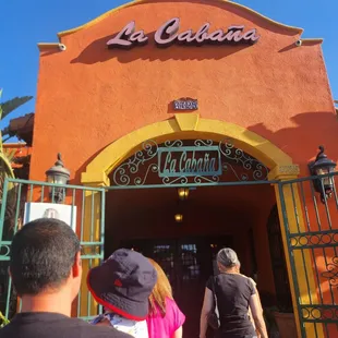 people entering the restaurant