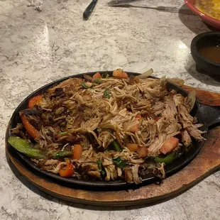 Delicious Carnitas Fajitas for me. Yumms