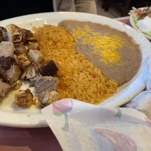 My cousins plate of Chili Verde