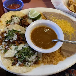Tacos Mexicanos, with Al Pastor.