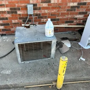 This is what most small town Mexican restaurant Air conditioners look like on the first hottest day of the year.