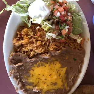 Beans and rice were good.