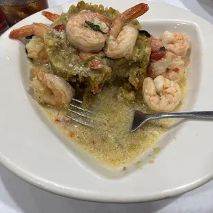 Mofongo con camarones!