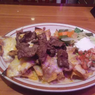 Steak nachos!