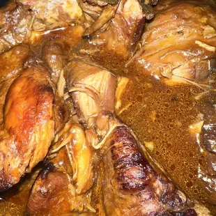 a close up of the chicken