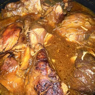 a close up of the chicken