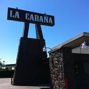 the entrance to the restaurant