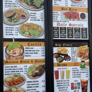 ramen and noodles, menu