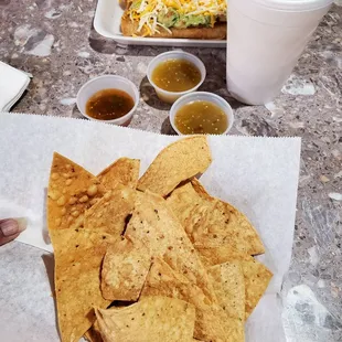 Chips and salsa very good