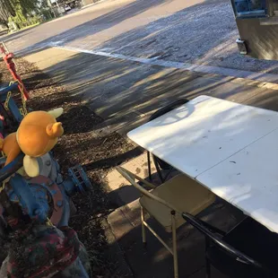 sushi and sashimi, outside