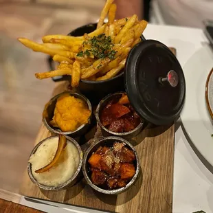 a plate of food on a table