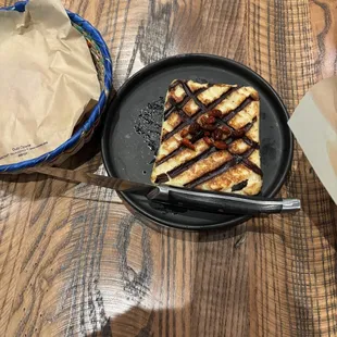 This queso appetizer with hand made tortillas was unreal