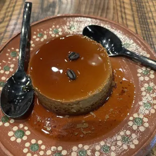 The coffee flan is amazing