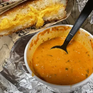 Lobster Grilled Cheese & Tomato Soup