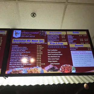 Update of the menu 2021