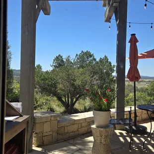 Gorgeous patio area with stunning views
