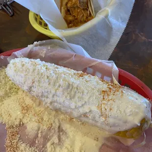 Extra cheesy corn finger licking good !