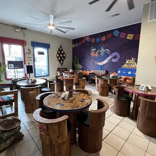 One side of restaurant