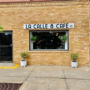 the front of the building