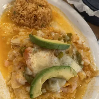 Enchiladas de Camaron