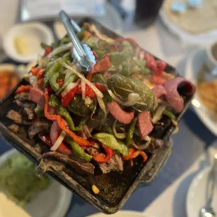 a plate of food on a table
