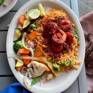 Camarn a la Diabla: With the Mexican sauce, packs a punch!