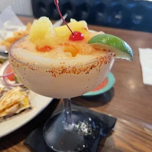 Mango, peach, margarita.