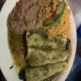 Enchiladas de Espinaca