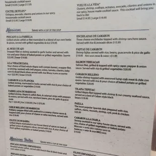 Regular menu May 2024