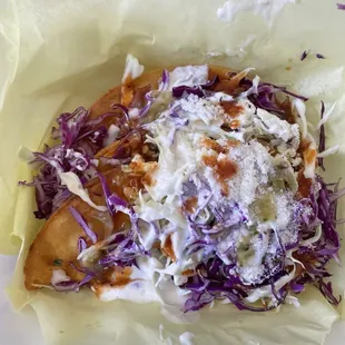 crispy tacos de papa(potato purée)