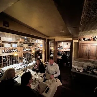 The wine room