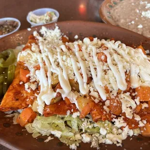Cheese enchiladas