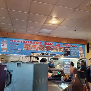 customers at the counter