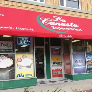 the front of a restaurant