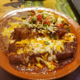 Chicken enchilada combo